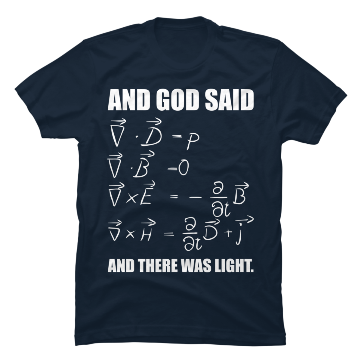 maxwell equations t shirt